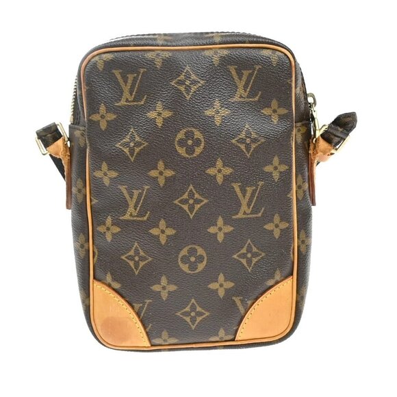 LOUIS VUITTON Danube Shoulder Bag Monogram Leather Brown France M45266 83EE779 - Picture 3 of 16